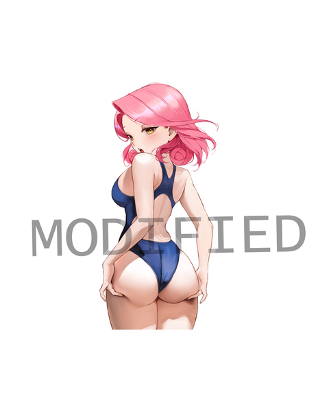 pink hair bikini anime waifu sticker